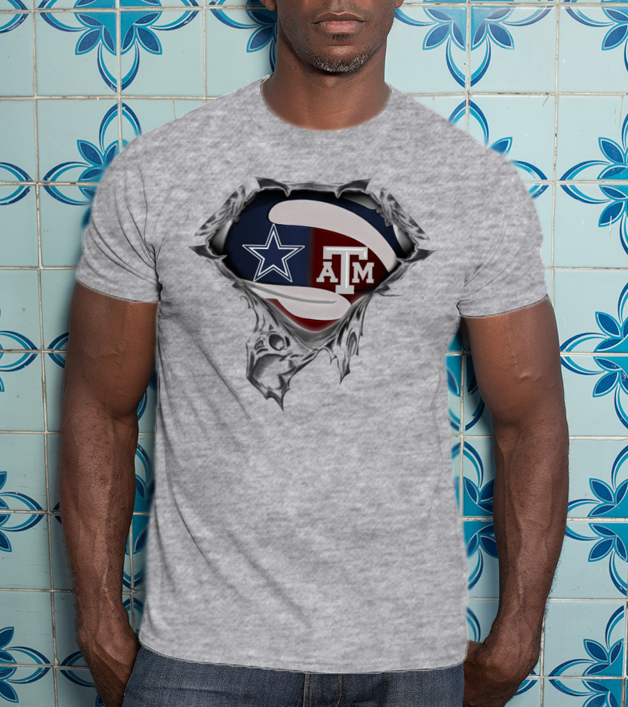 Cowboys A&M Aggies Superman T-Shirt