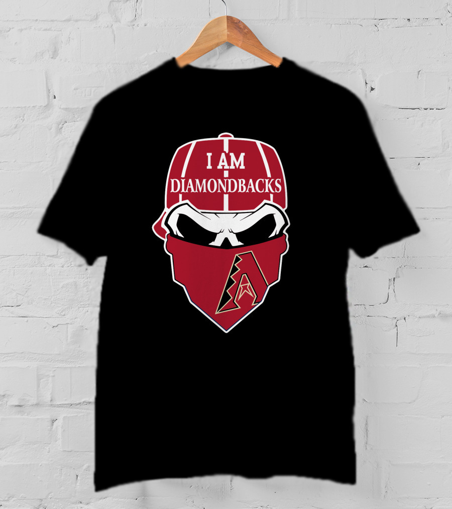 Arizona Diamondbacks I Am Diamondbacks Skull T-Shirt
