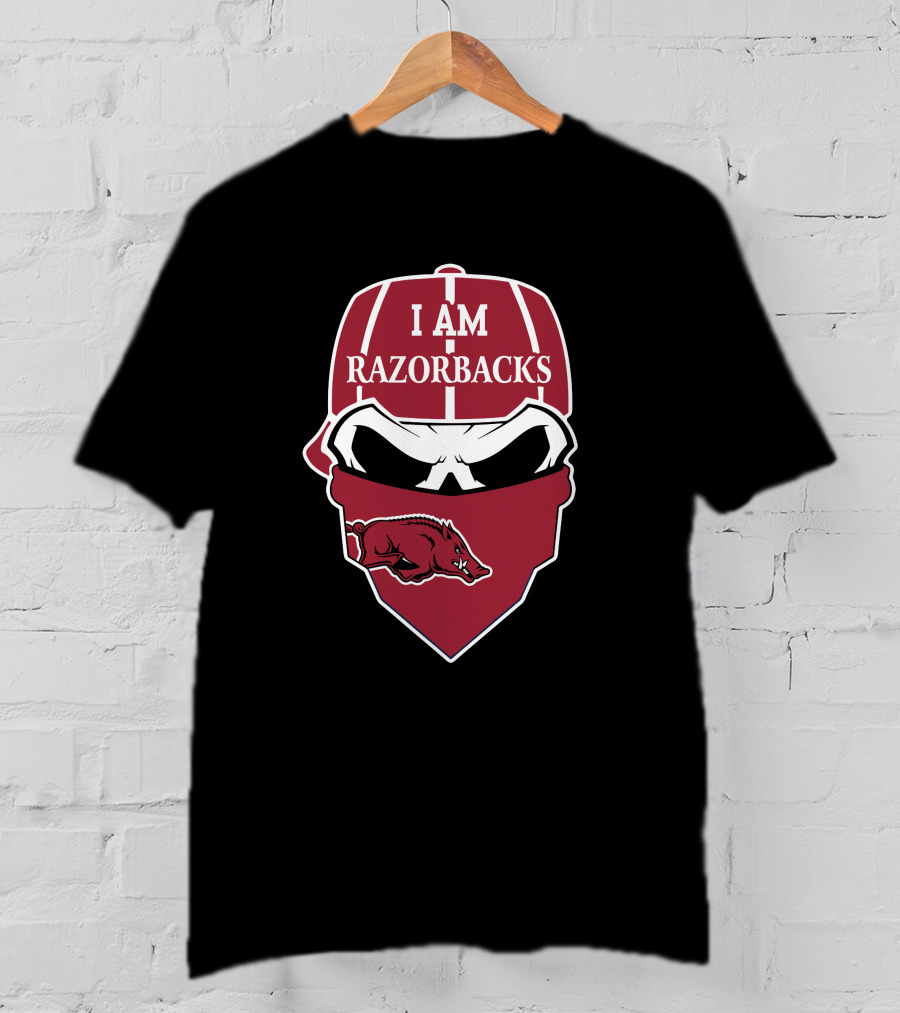 I Am Razorbacks Skull Arkansas Razorbacks T-Shirt