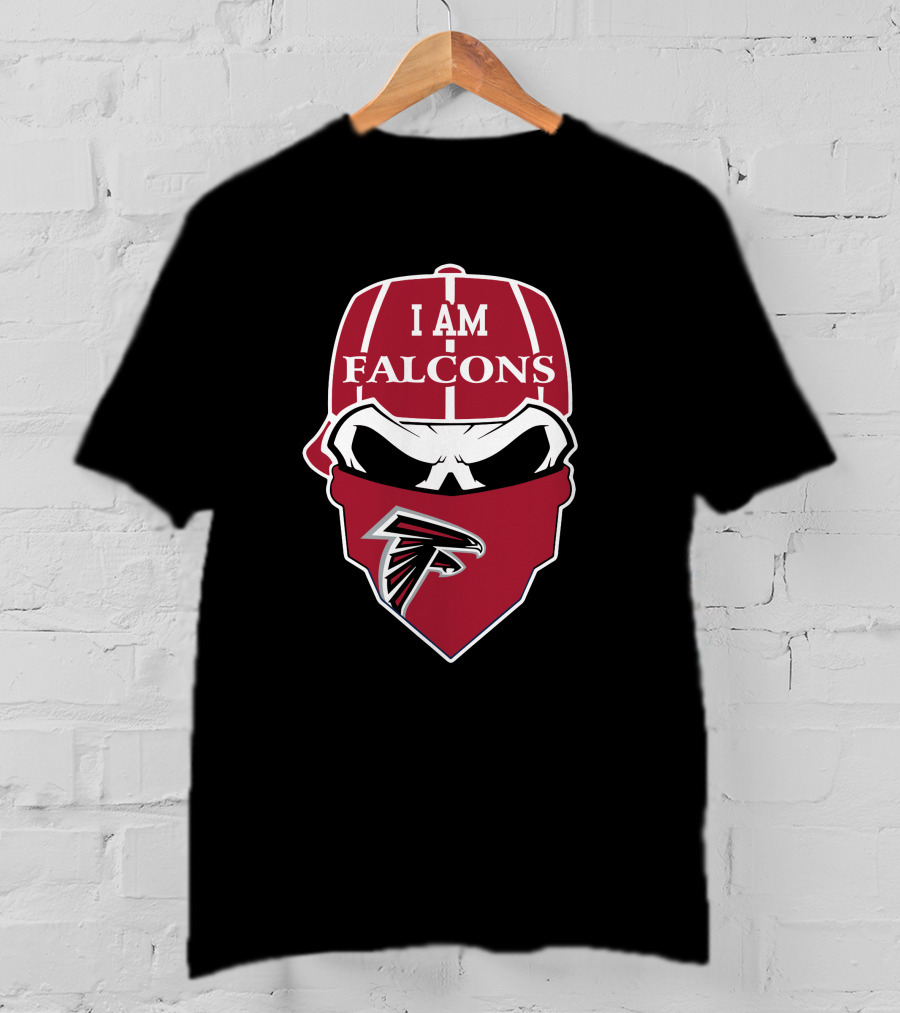 I Am Falcons Atlanta Falcons Skull T-Shirt
