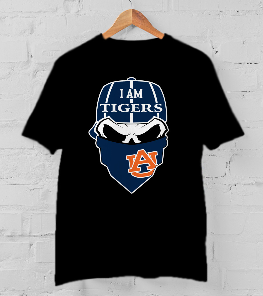 I Am Auburn Tigers Skull T-Shirt