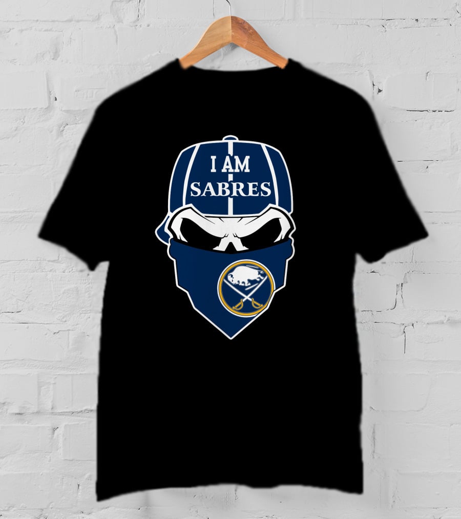 I Am Sabres Buffalo Sabres Skull T-Shirt