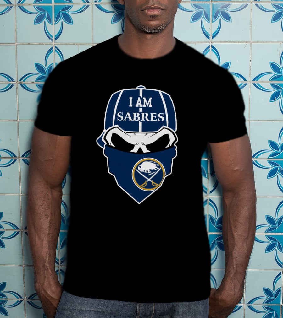 I Am Sabres Buffalo Sabres Skull T-Shirt