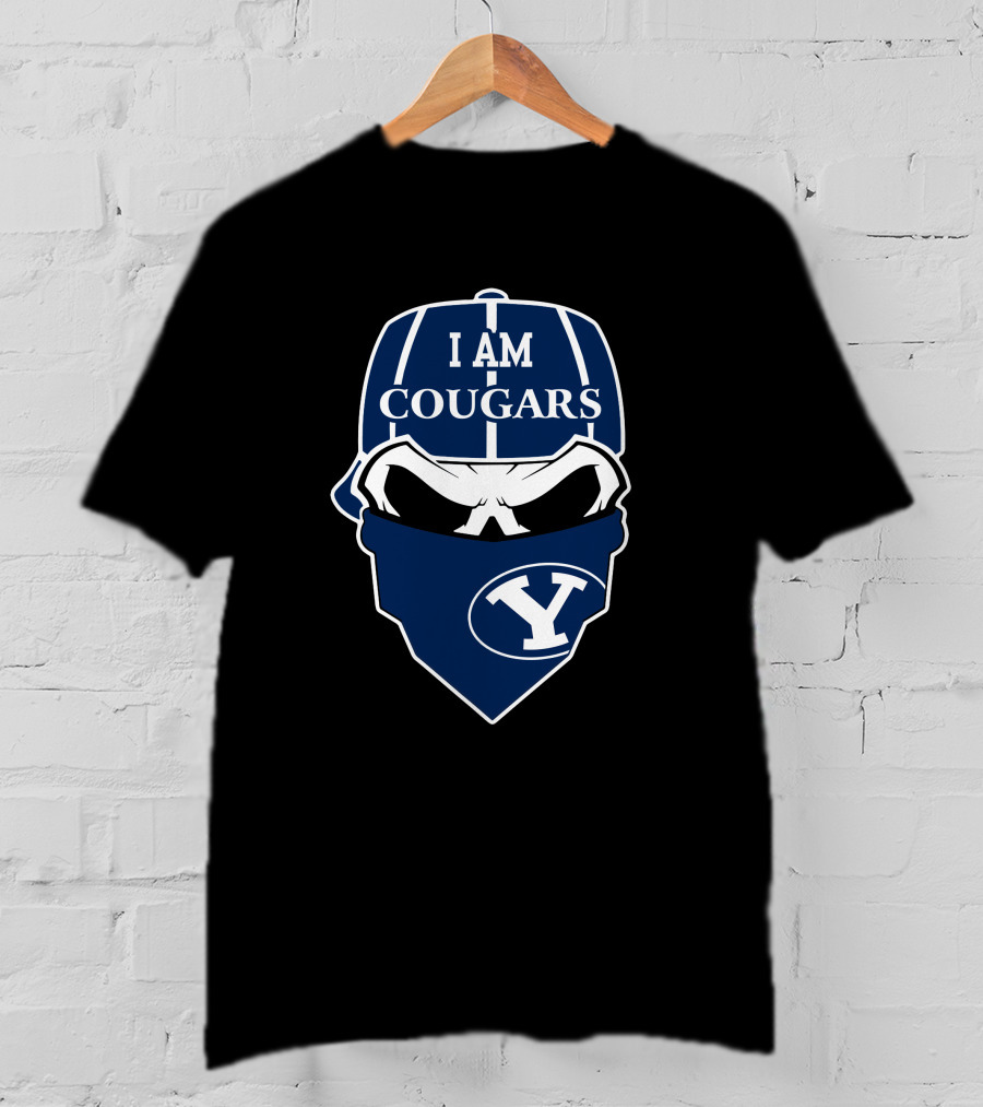 Byu Cougars Skull Mask I Am Cougars Y T-Shirt