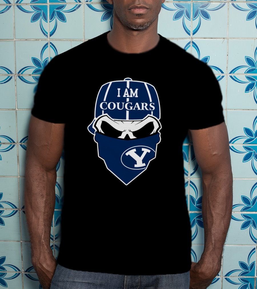 Byu Cougars Skull Mask I Am Cougars Y T-Shirt