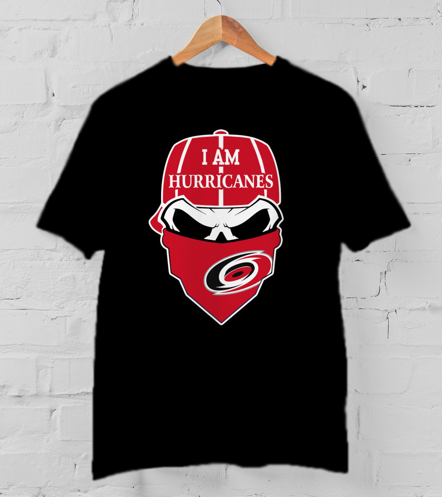 Carolina Hurricanes Skull Mask I Am Hurricanes T-Shirt