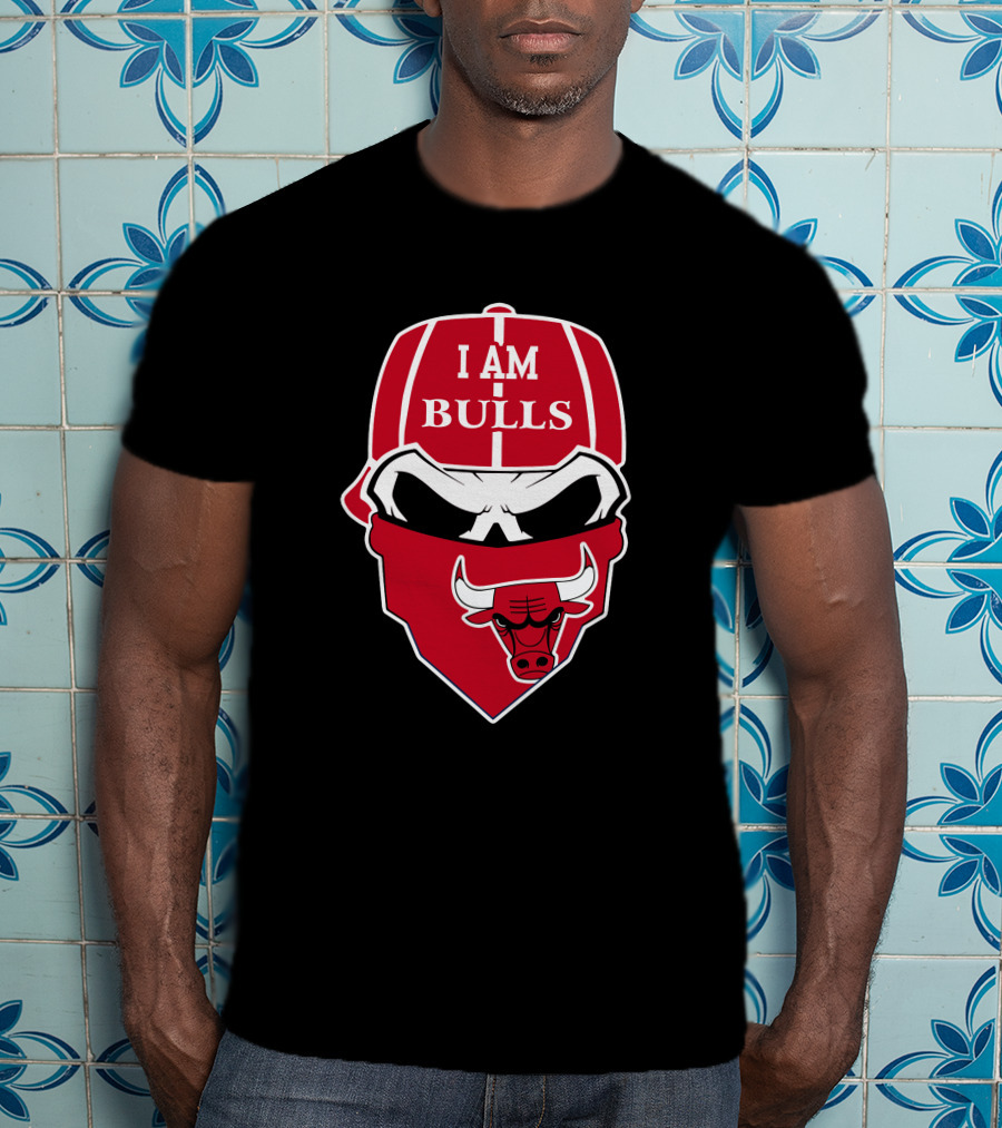 I Am Bulls Chicago Bulls Skull T-Shirt