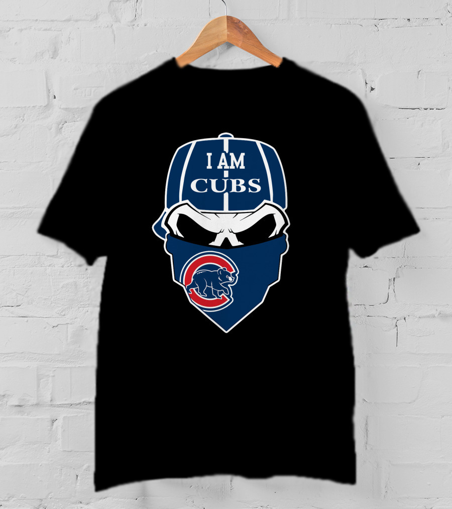 I Am Cubs Skull Chicago Cubs T-Shirt