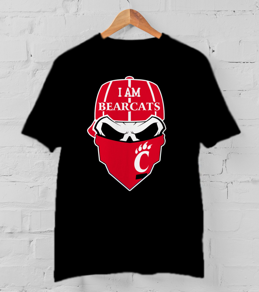 I Am Bearcats Cincinnati Skull Cap C T-Shirt