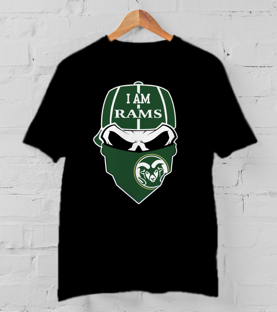 I Am Rams Colorado State Rams Skull T-Shirt