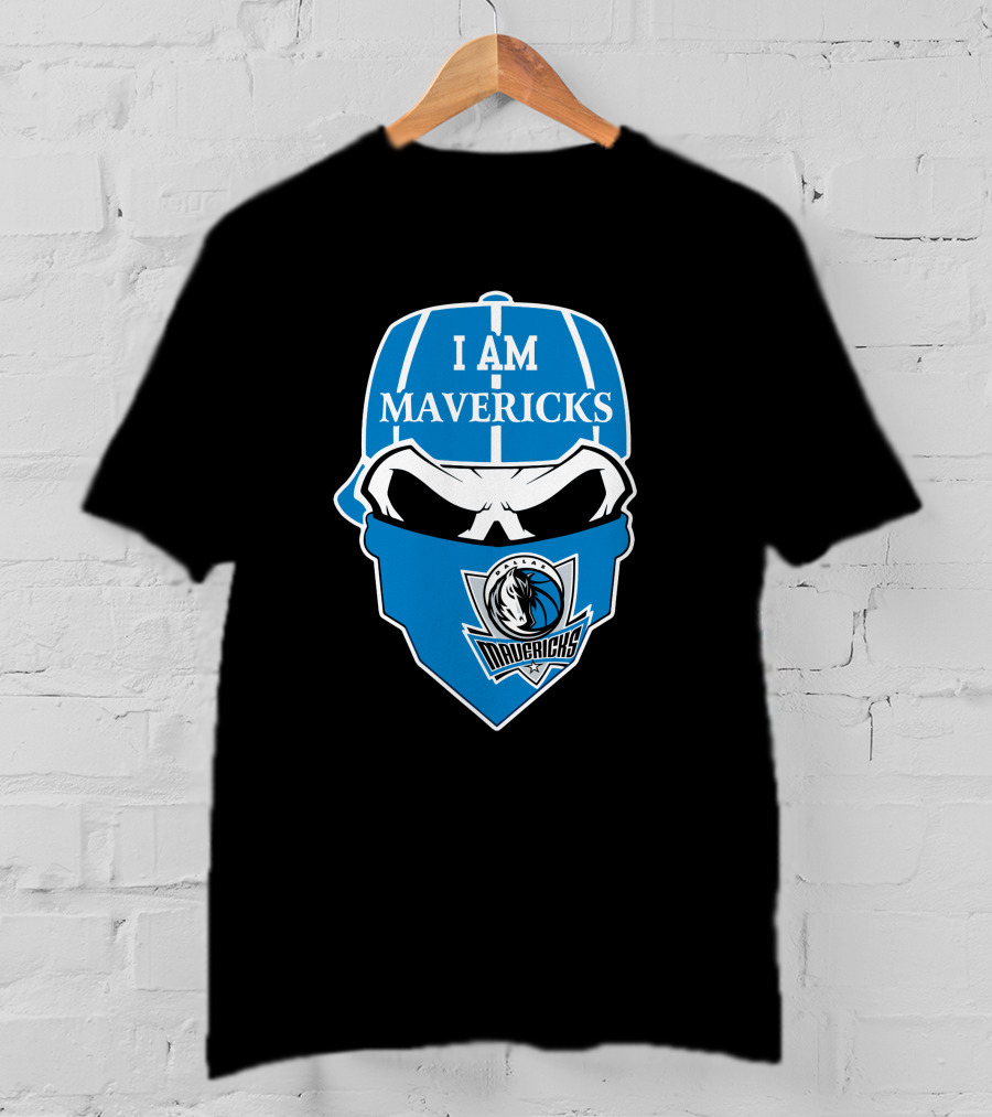 I Am Dallas Mavericks Skull T-Shirt