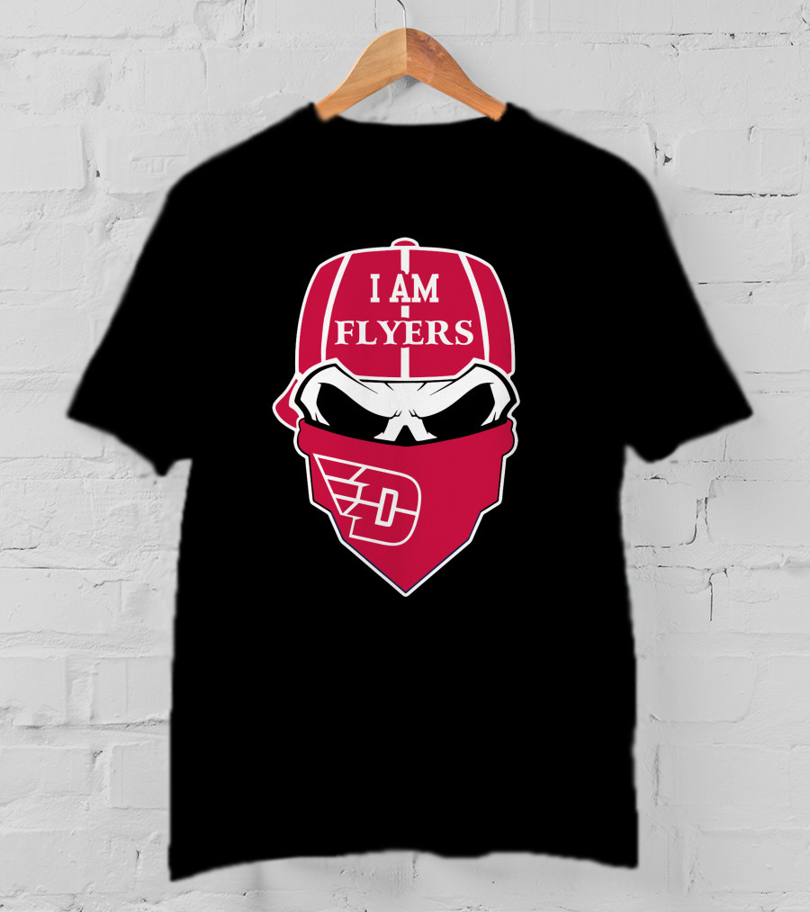 I Am Flyers Dayton Skull Logo T-Shirt