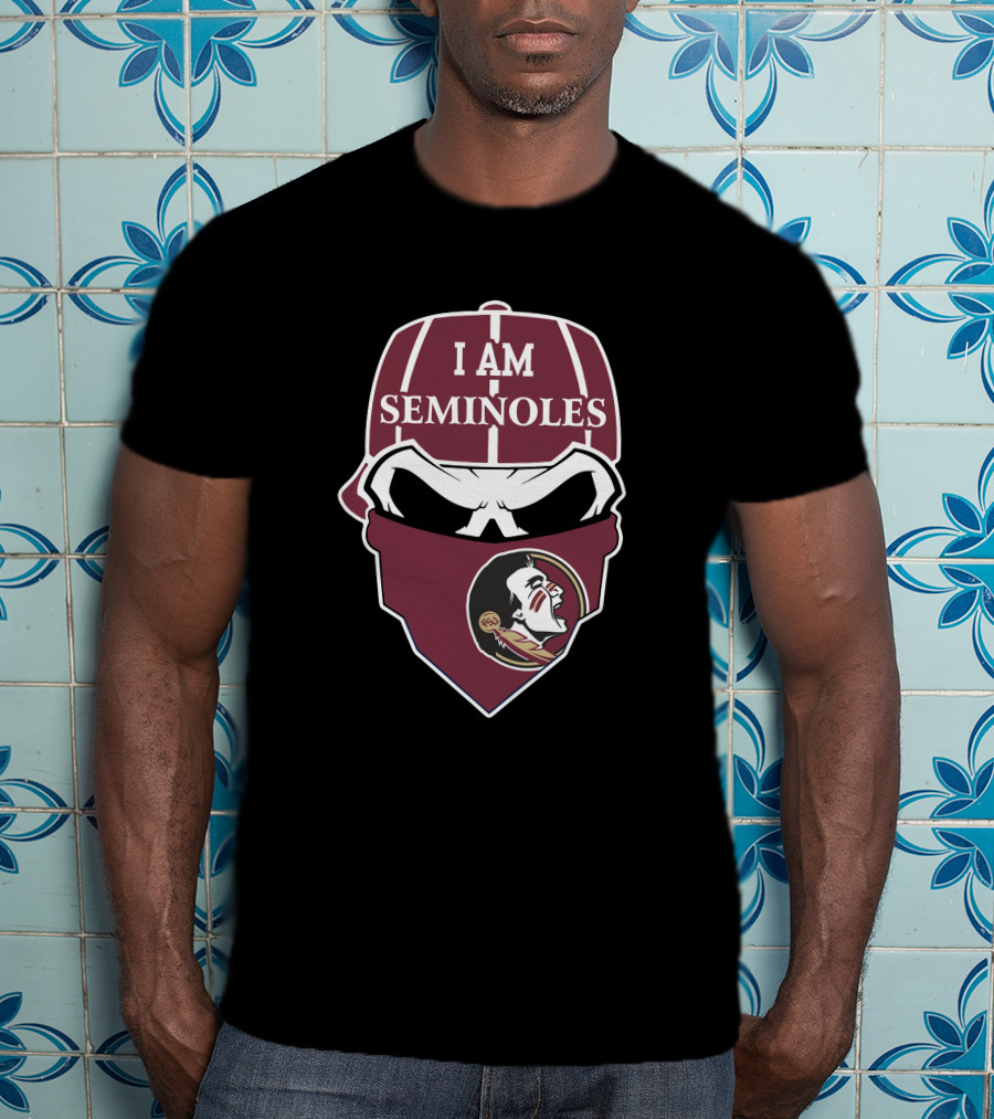 I Am Seminoles Florida State Skull With Seminole T-Shirt