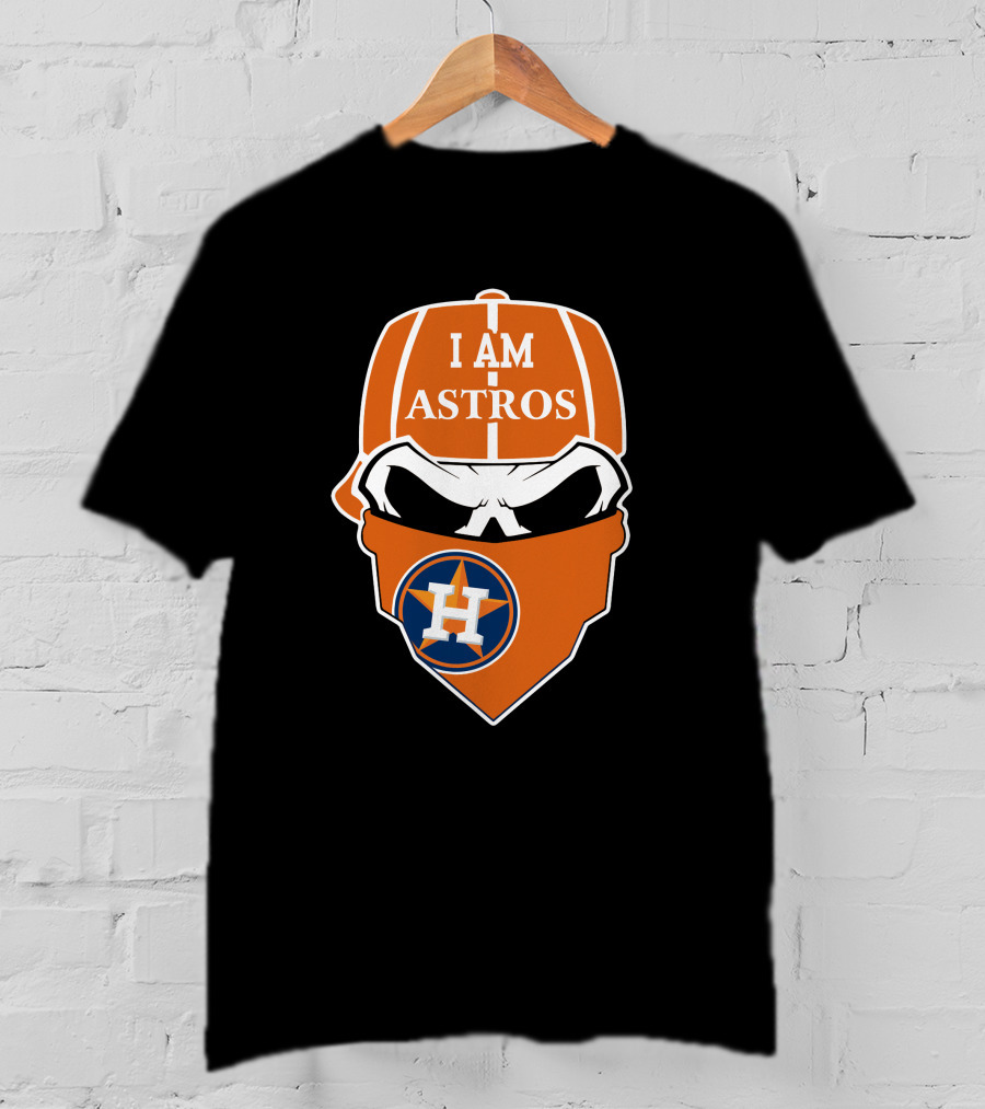 I Am Astros Houston Astros Skull T-Shirt