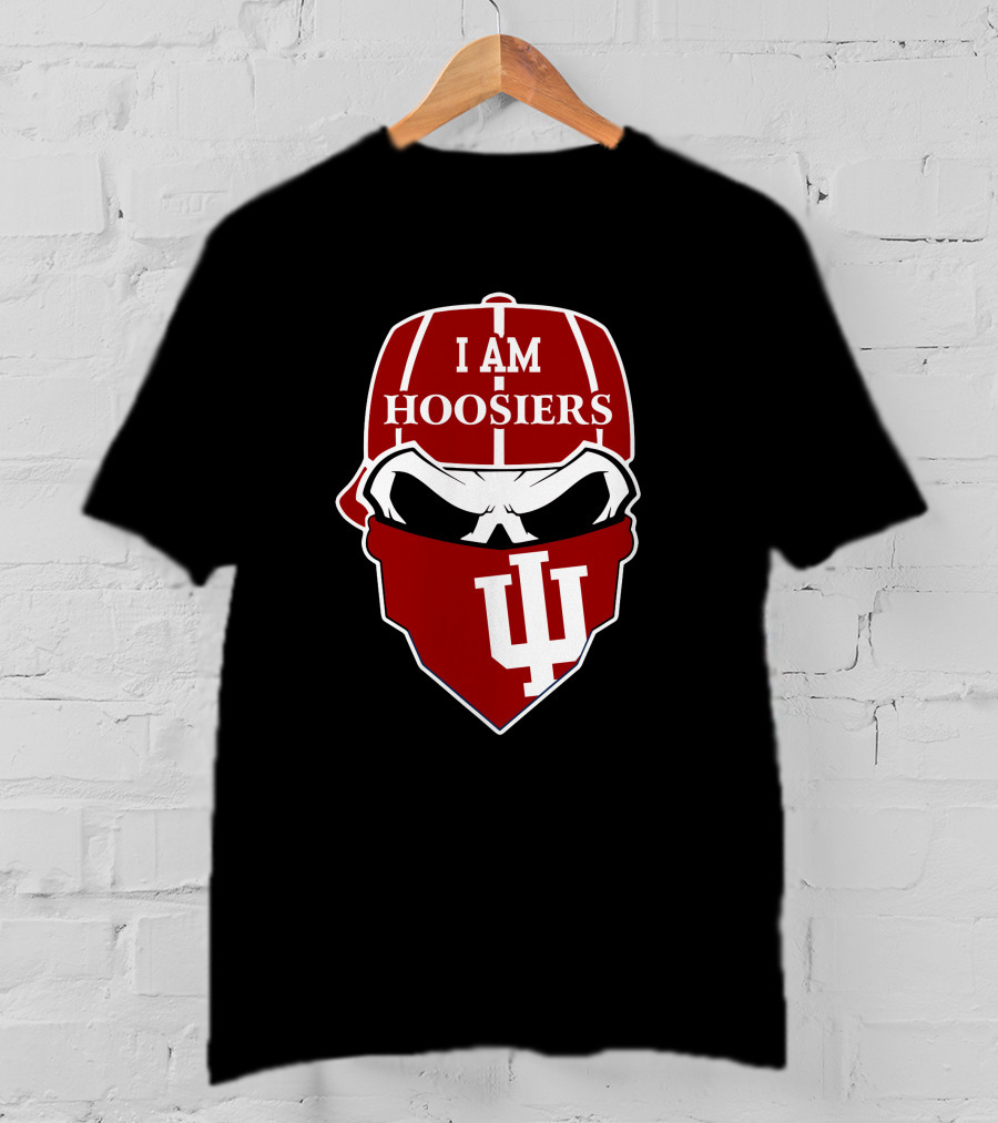 I Am Hoosiers Skull Logo Iu Indiana T-Shirt