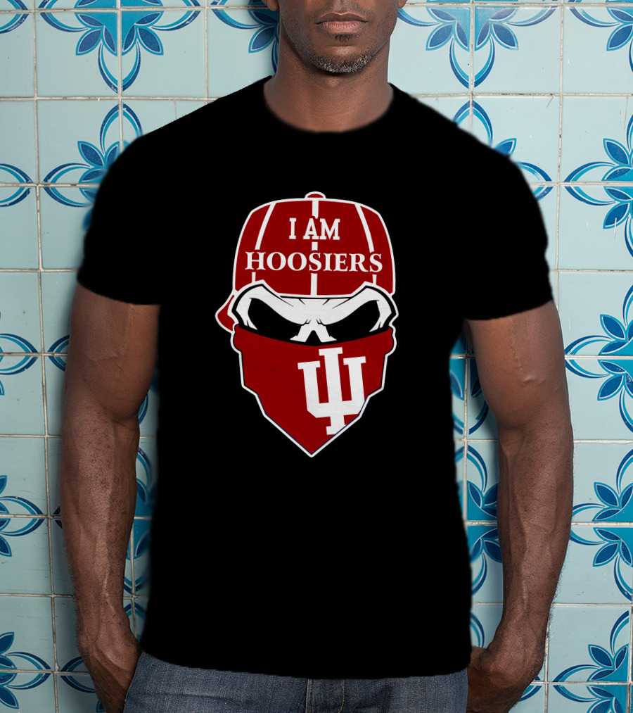 I Am Hoosiers Skull Logo Iu Indiana T-Shirt