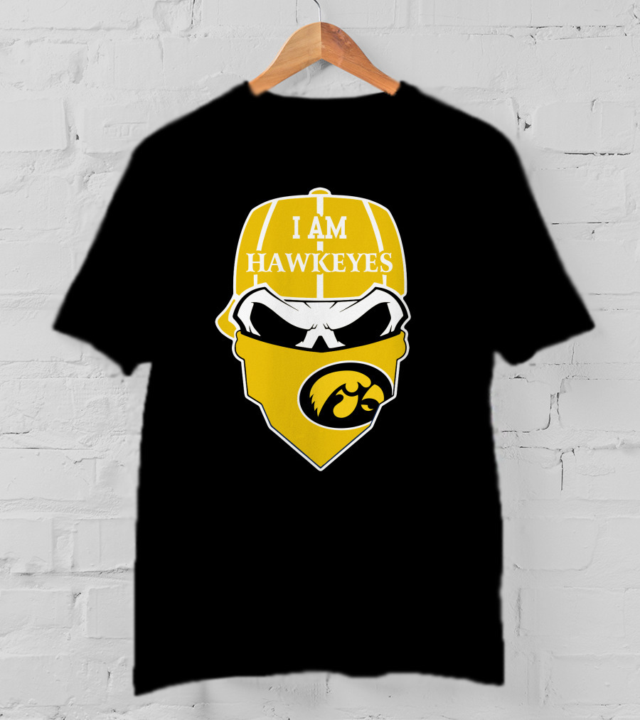 I Am Hawkeyes Iowa Hawkeyes Skull 1 T-Shirt