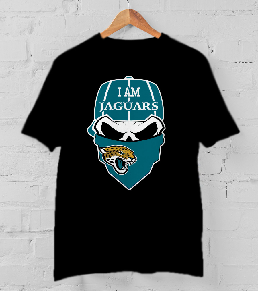 I Am Jaguars Skull Design Featuring Jacksonville Jaguars T-Shirt