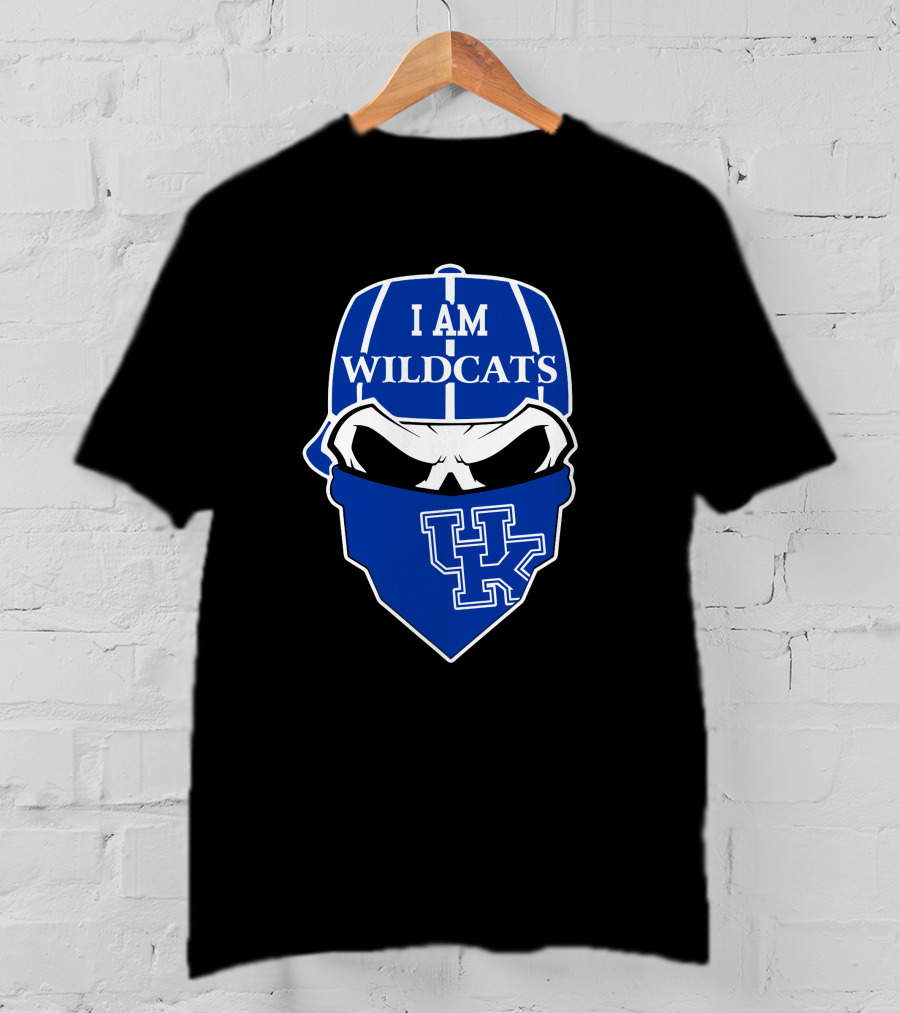 I Am Wildcats Uk Skull Kentucky Wildcats T-Shirt