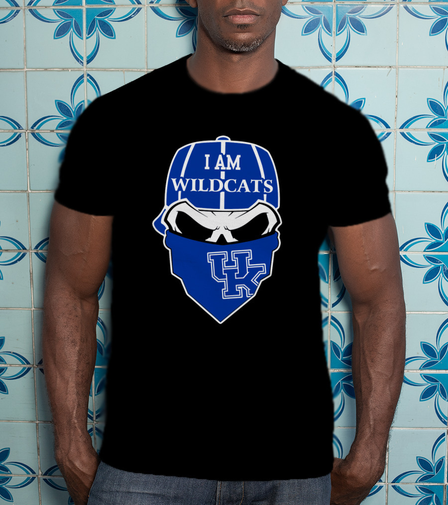 I Am Wildcats Uk Skull Kentucky Wildcats T-Shirt