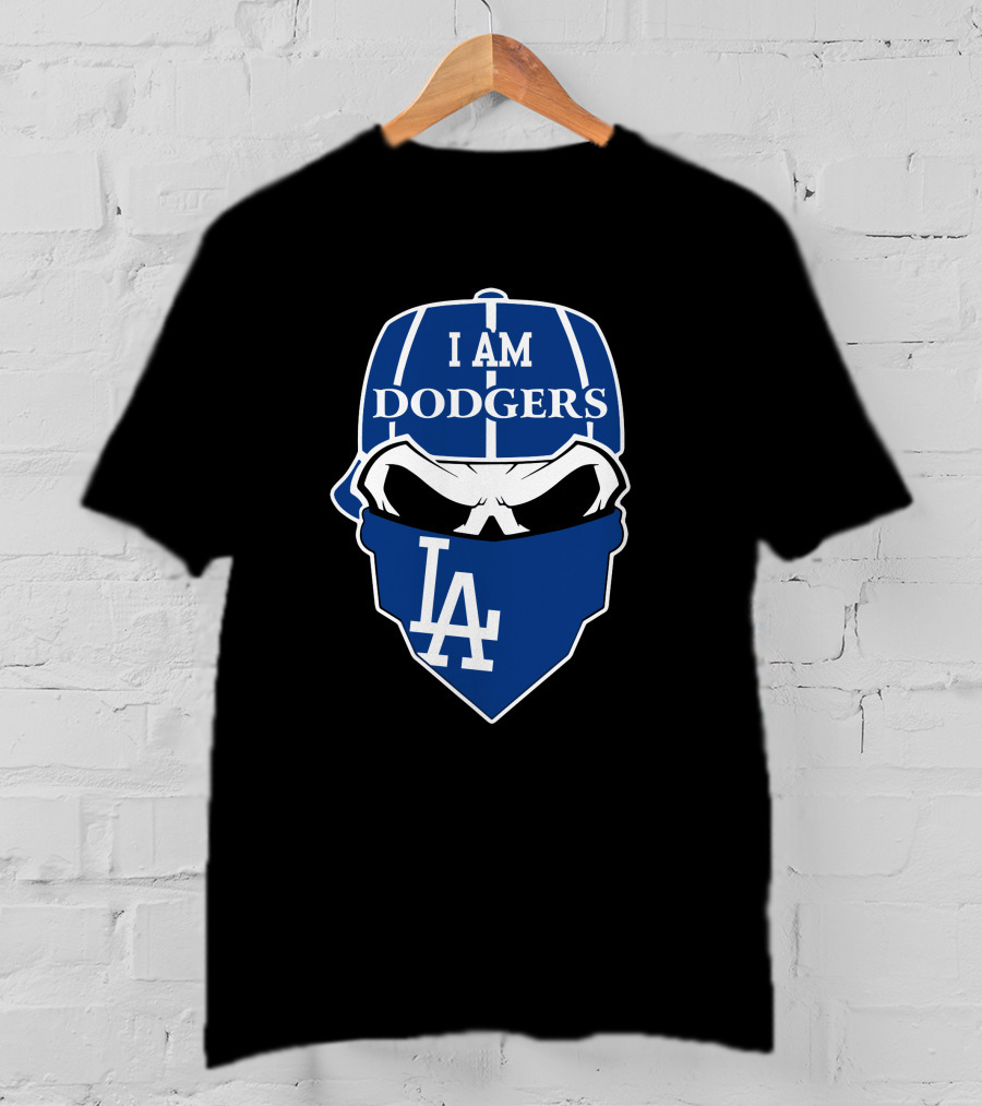 I Am Dodgers La Skull Los Angeles Dodgers T-Shirt