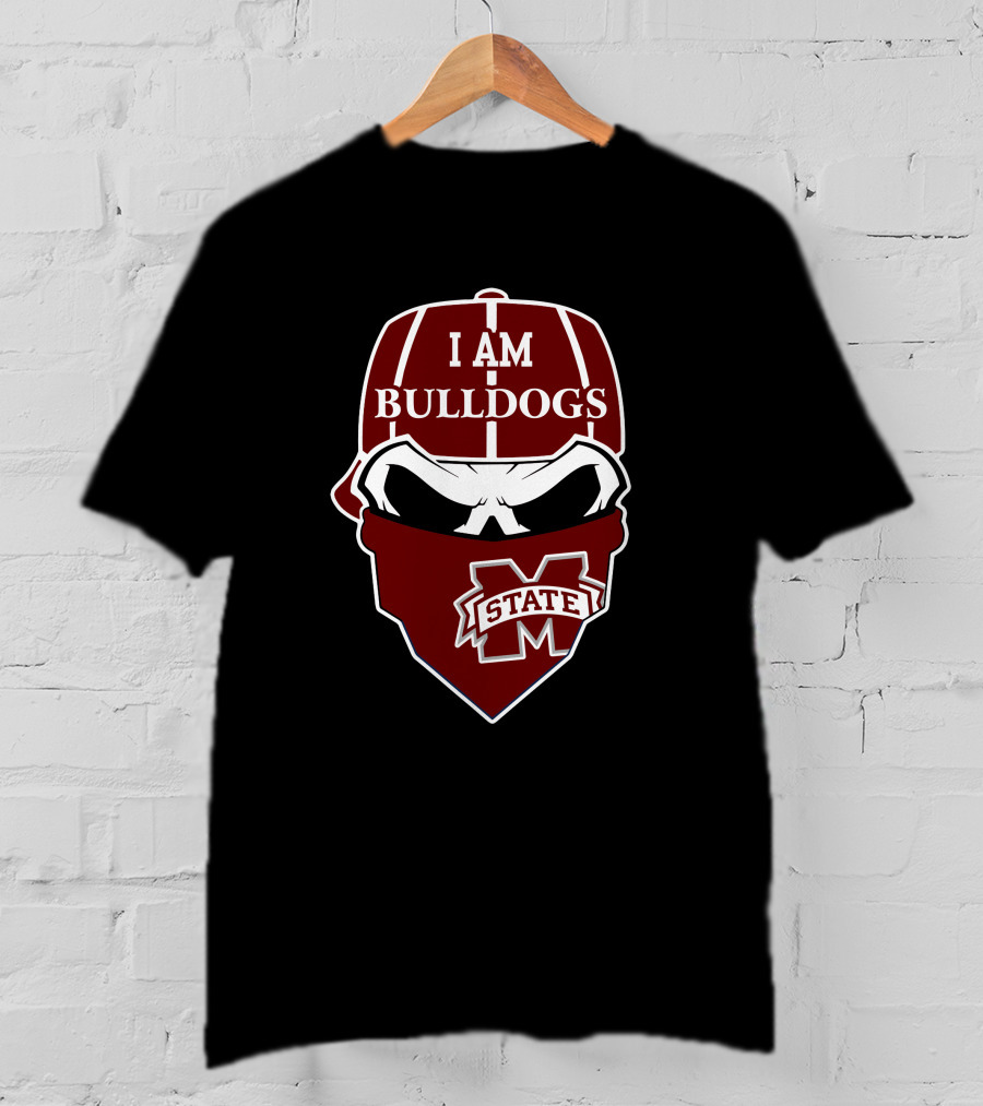 I Am Bulldogs Mississippi State Skull T-Shirt