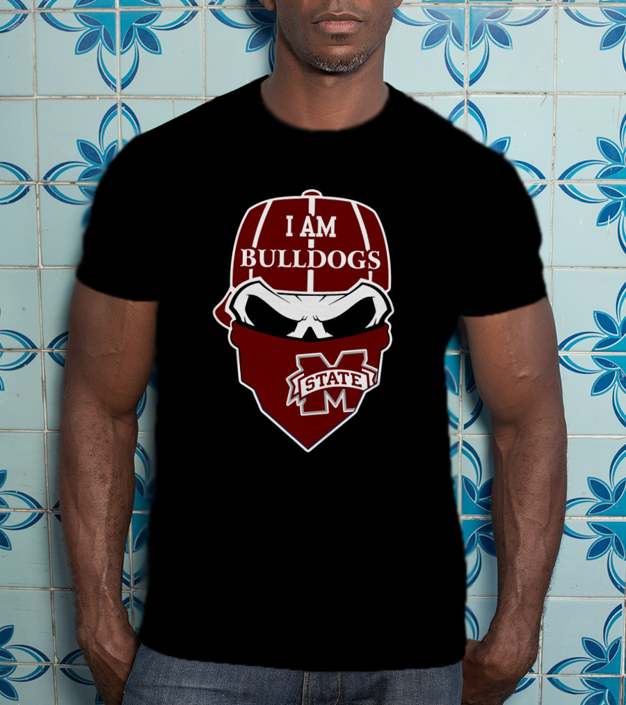 I Am Bulldogs Mississippi State Skull T-Shirt