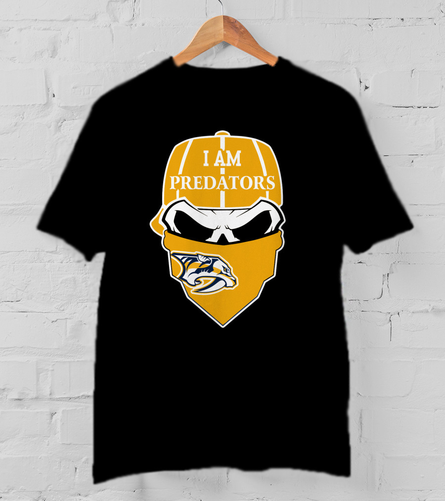 I Am Predators Nashville Predators Skull T-Shirt