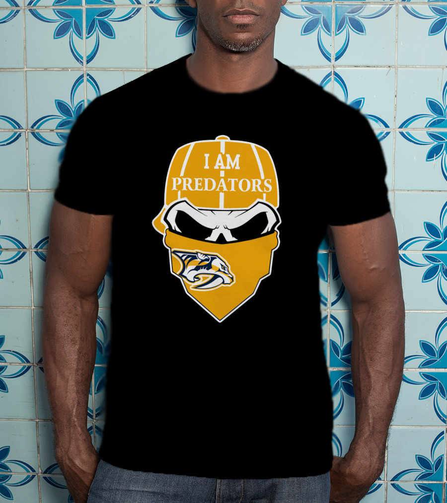 I Am Predators Nashville Predators Skull T-Shirt