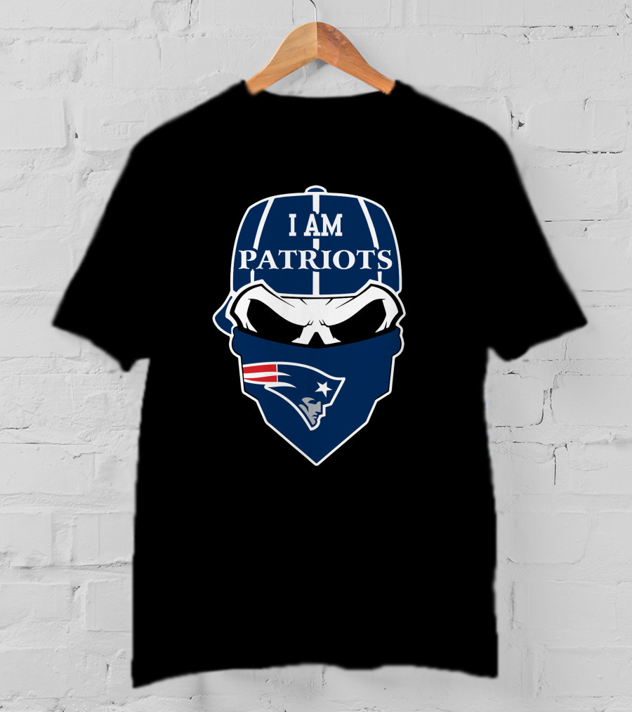 I Am Patriots New England Patriots Skull T-Shirt