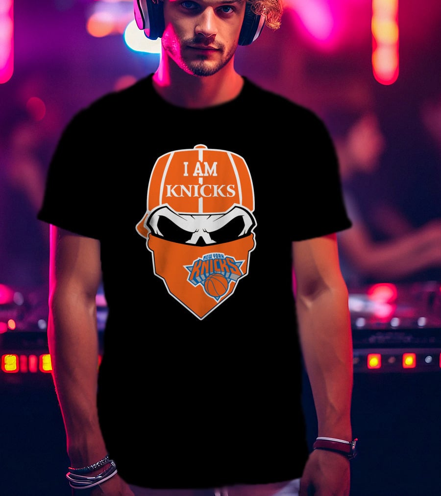 I Am Knicks New York Knicks Skull T-Shirt