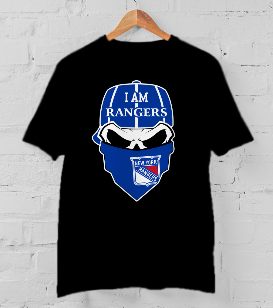 I Am Rangers New York Rangers Skull T-Shirt