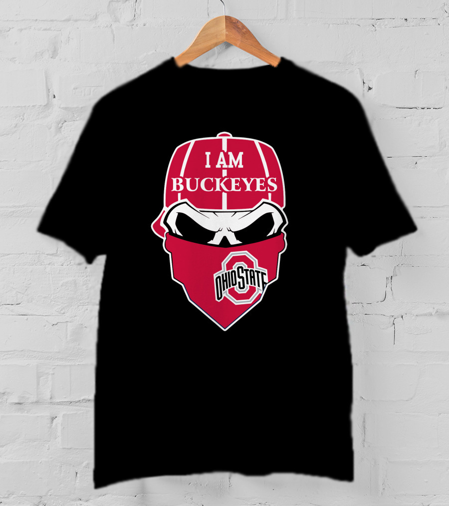 I Am Buckeyes Ohio State Skull T-Shirt