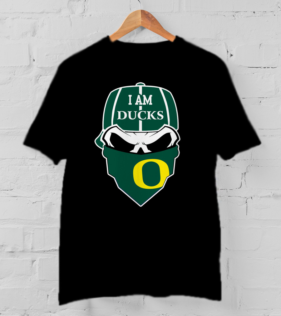 I Am Ducks Oregon Ducks Skull O T-Shirt