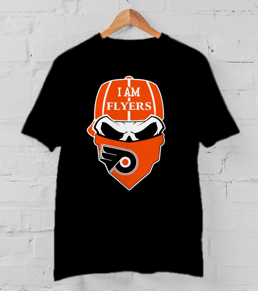 I Am Flyers Philadelphia Flyers Skull T-Shirt