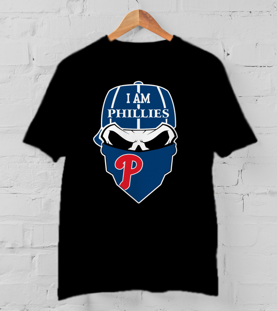 I Am Phillies Skull 'P' T-Shirt