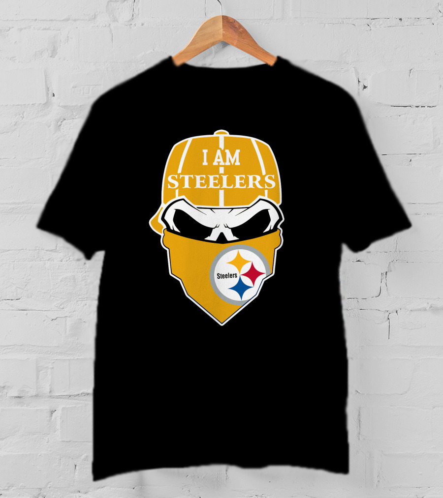 Pittsburgh Steelers Skull I Am Steelers T-Shirt