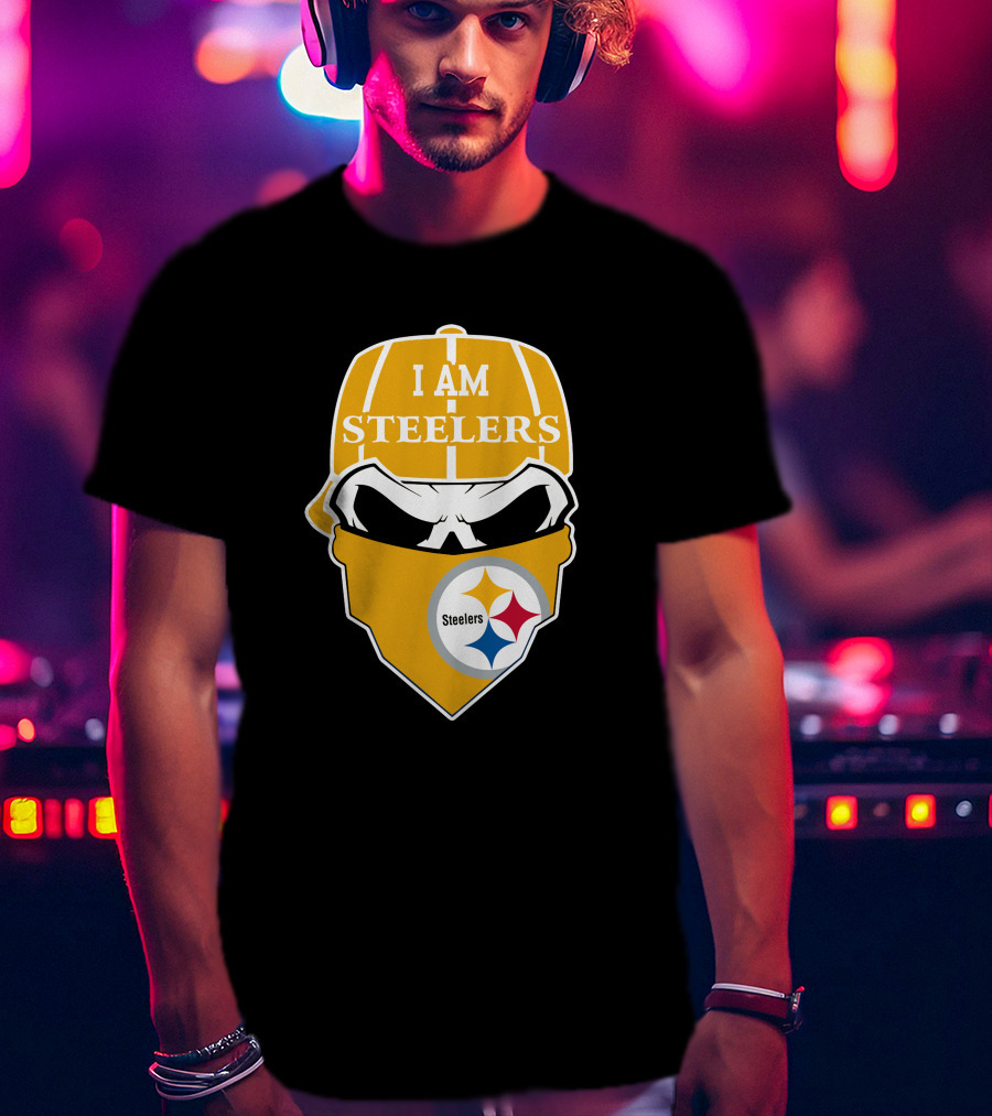 Pittsburgh Steelers Skull I Am Steelers T-Shirt
