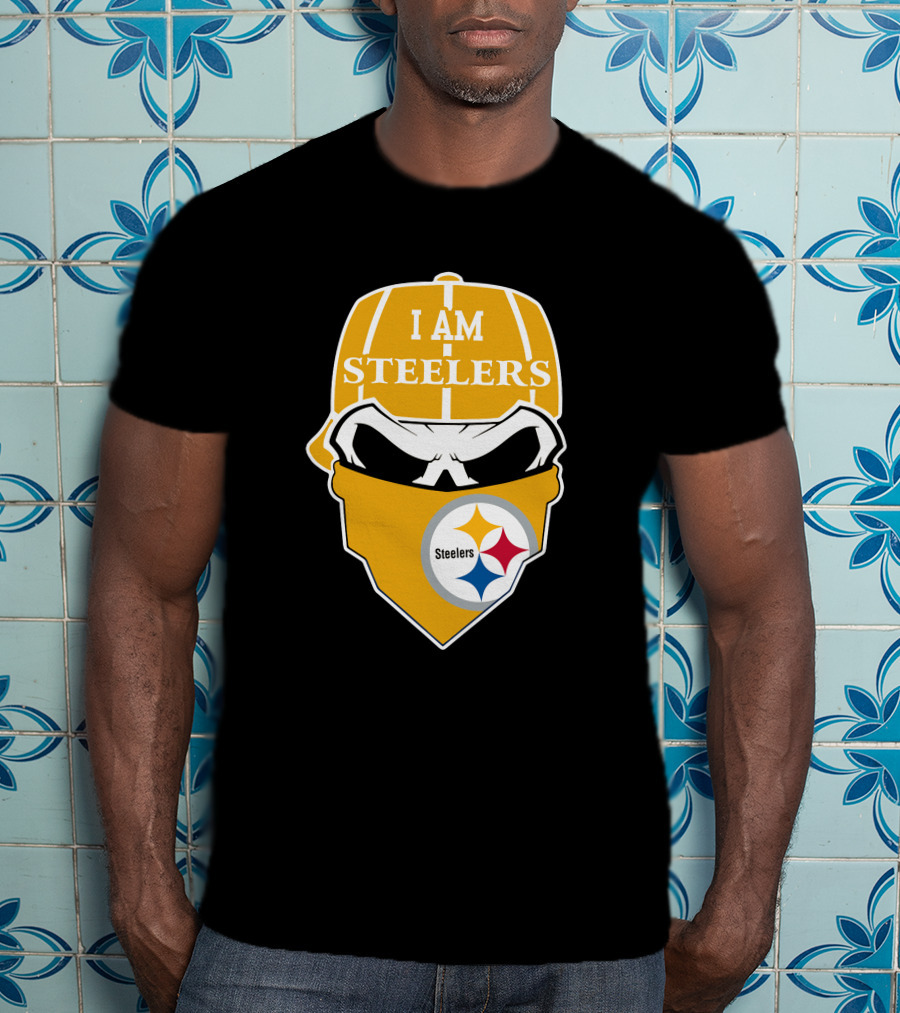Pittsburgh Steelers Skull I Am Steelers T-Shirt
