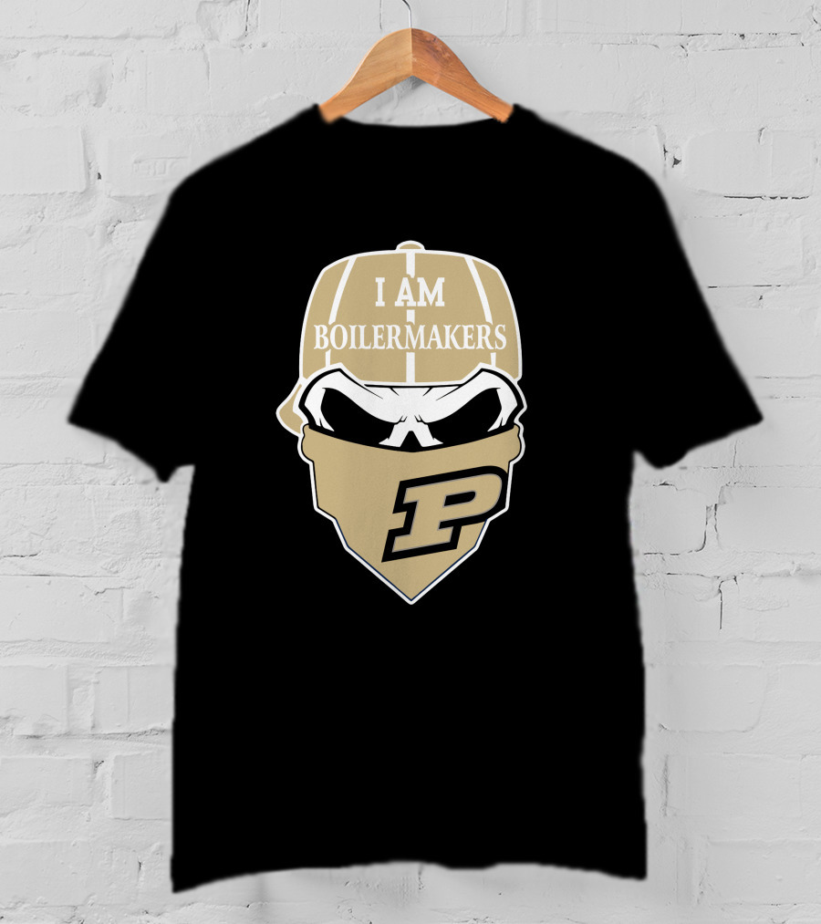 Purdue Boilermakers Skull I Am Boilermakers T-Shirt