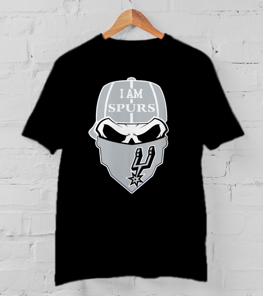 San Antonio Spurs I Am Spurs Skull T-Shirt
