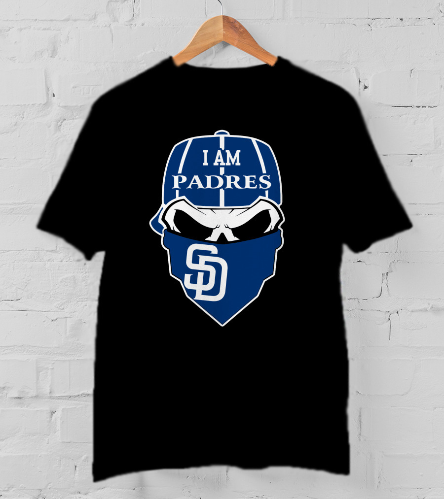 I Am Padres Sd Skull San Diego Padres T-Shirt