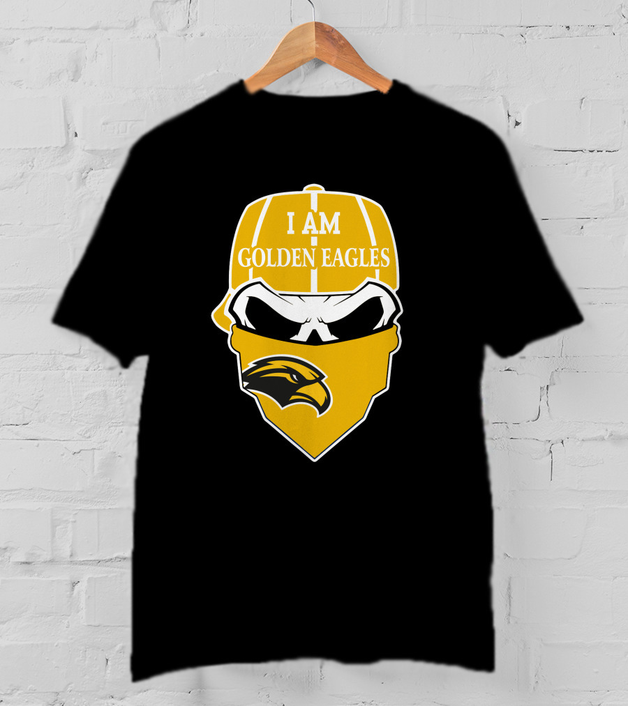 Southern Mississippi Golden Eagles I Am Skull T-Shirt