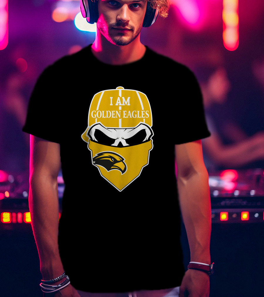 Southern Mississippi Golden Eagles I Am Skull T-Shirt
