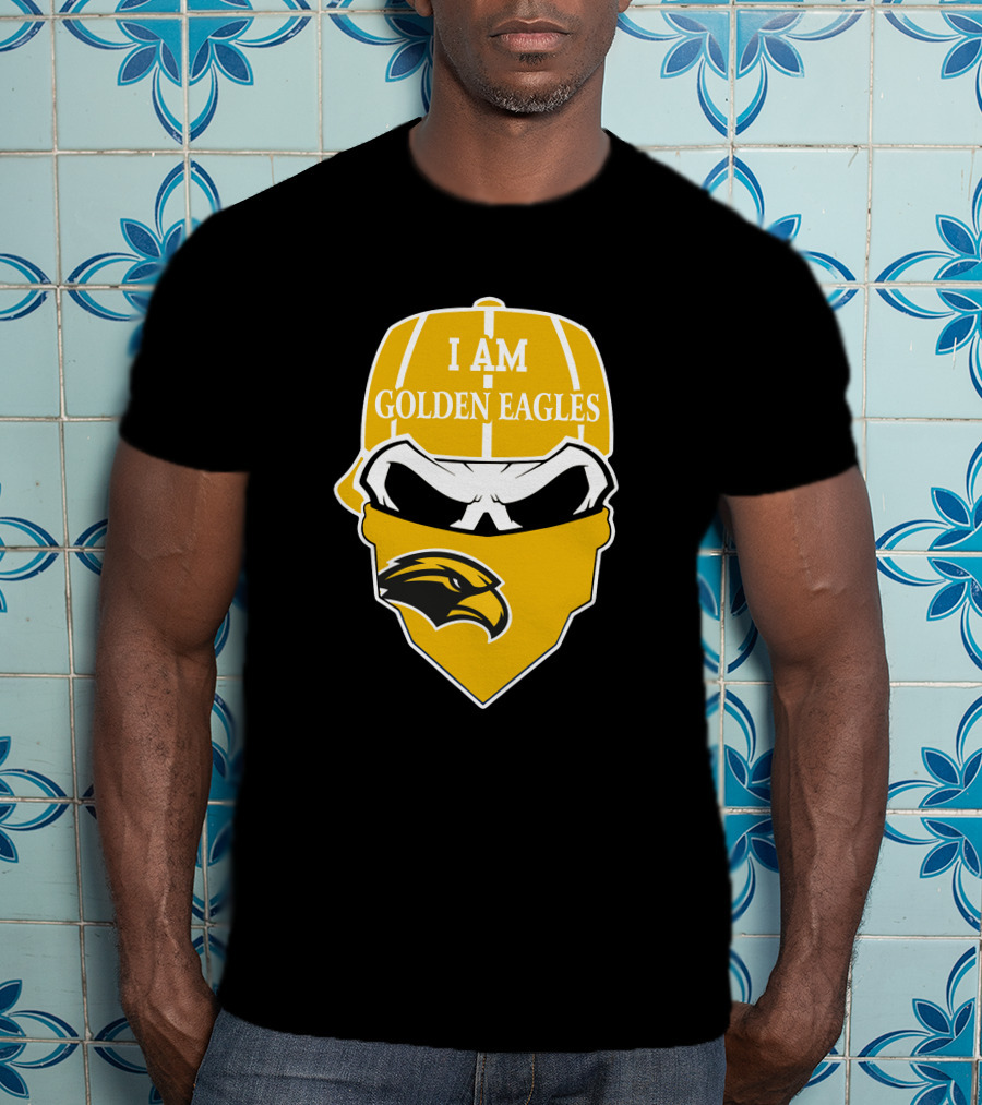 Southern Mississippi Golden Eagles I Am Skull T-Shirt