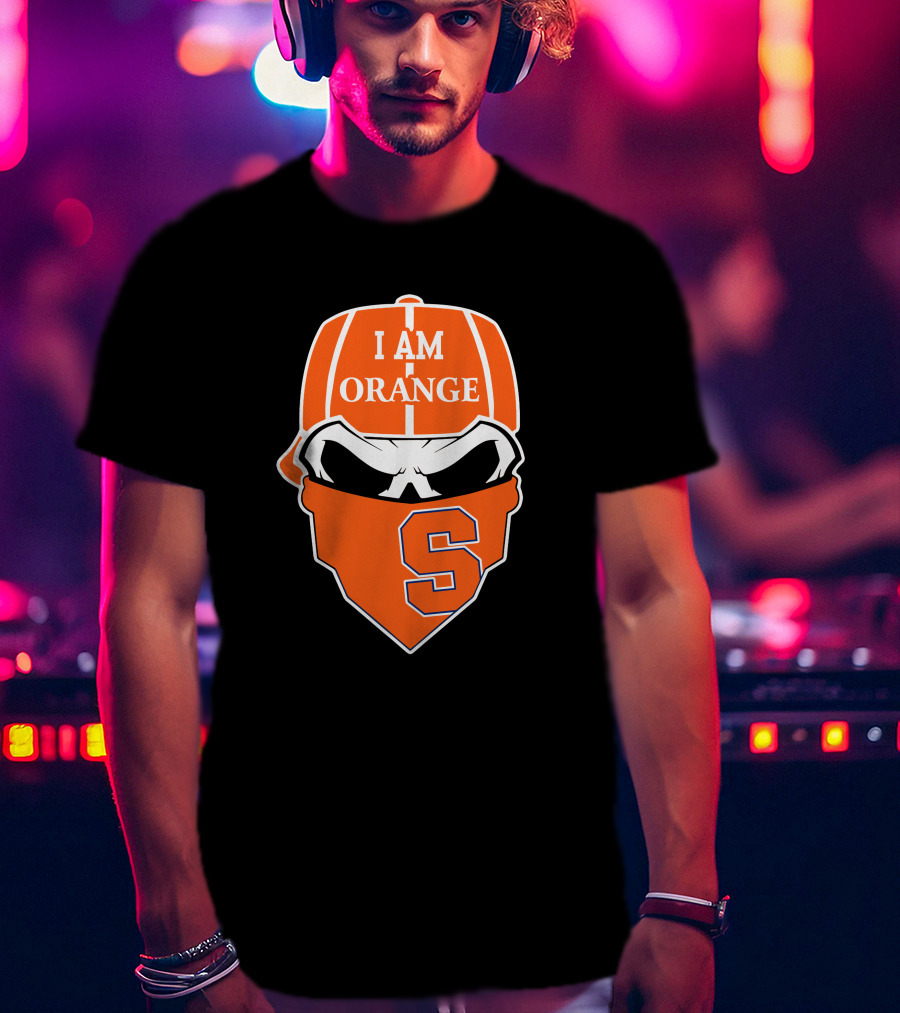 I Am Orange Syracuse Skull S T-Shirt