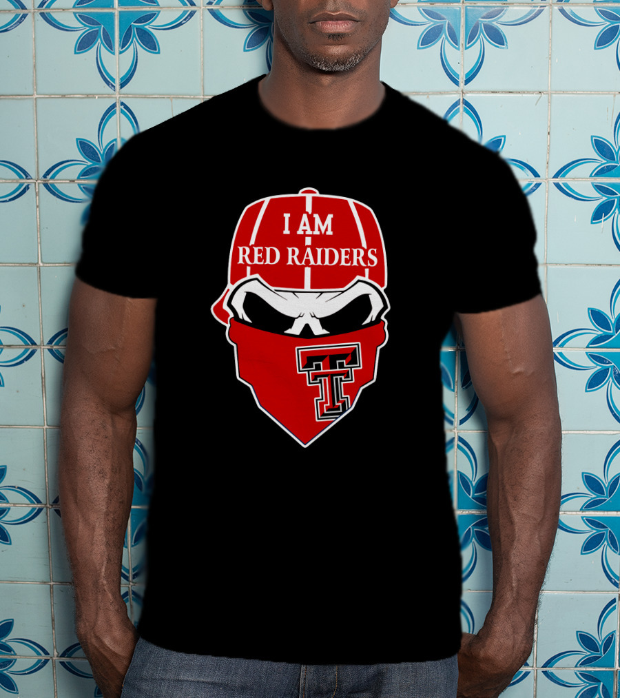 I Am Texas Tech Red Raiders Skull T T-Shirt