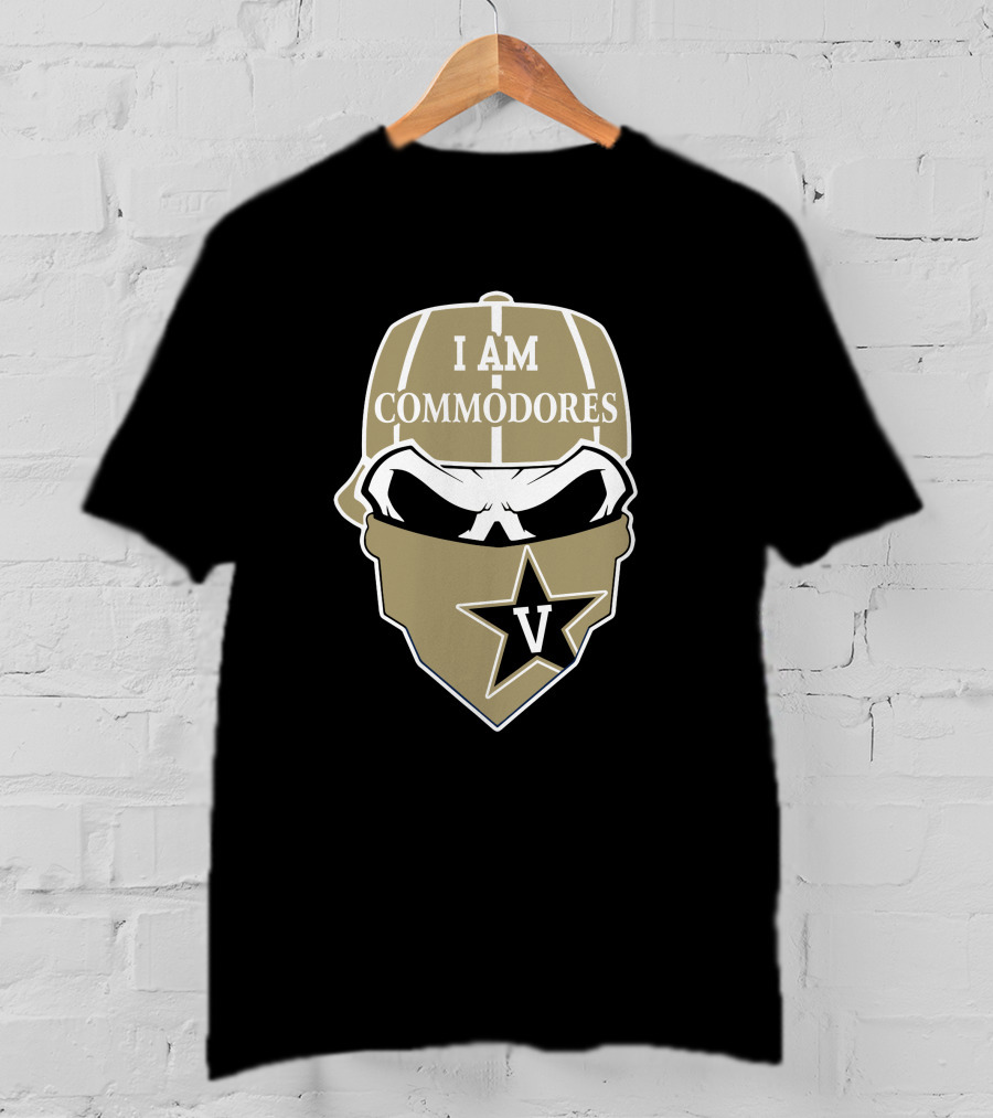 I Am Vanderbilt Commodores Skull V Star T-Shirt