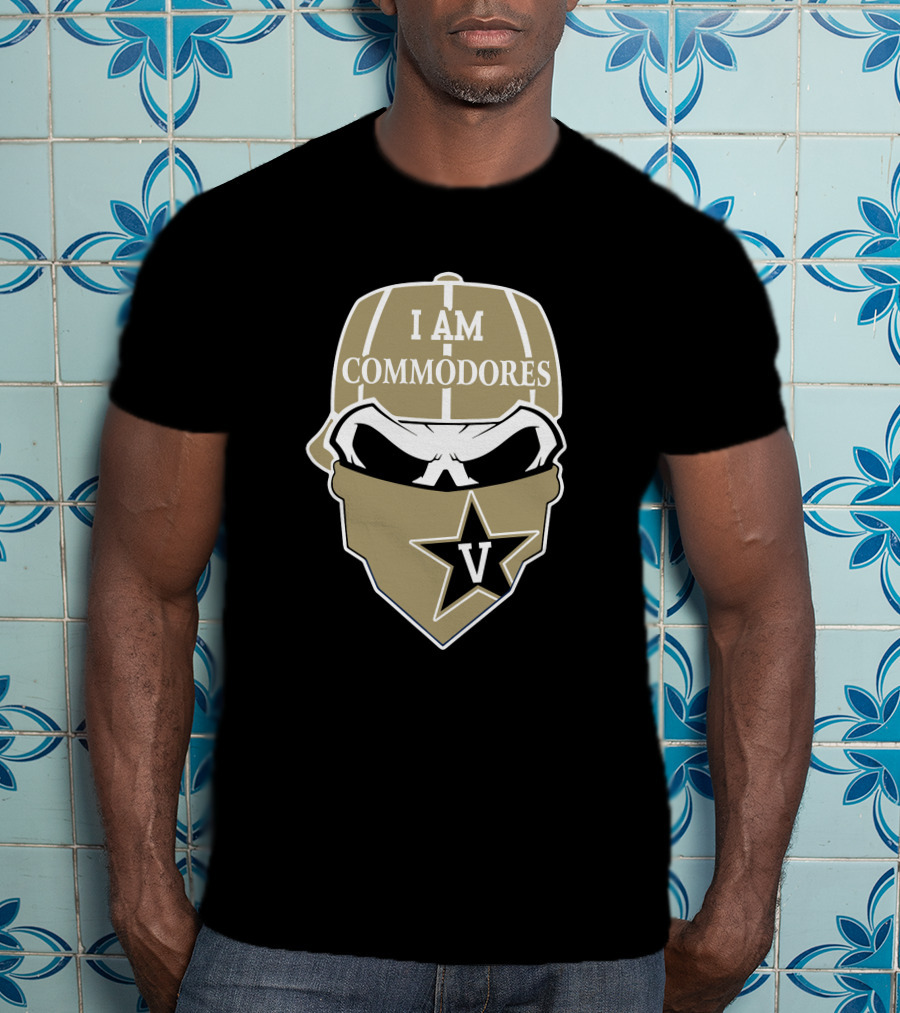 I Am Vanderbilt Commodores Skull V Star T-Shirt