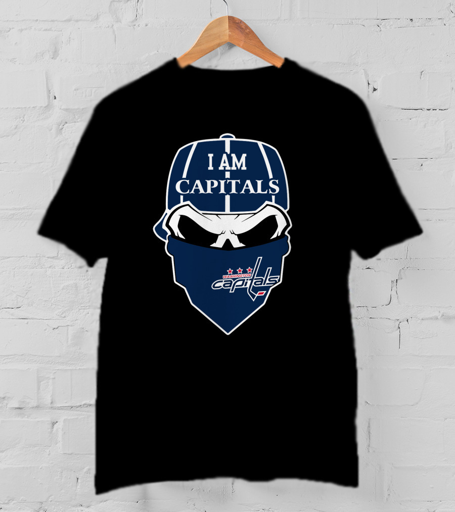 I Am Capitals Washington Capitals Skull 1 T-Shirt
